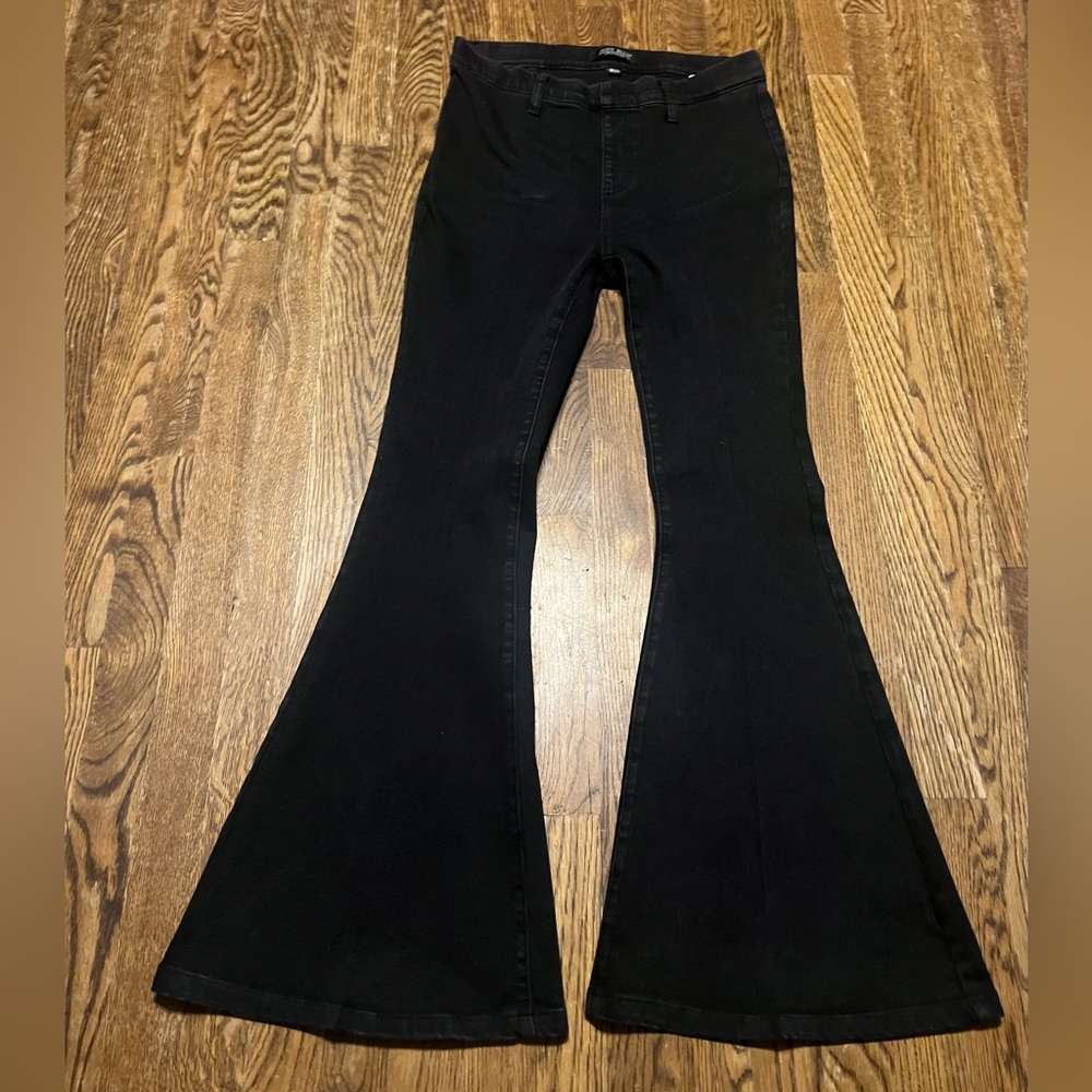 Judy Blue Black Flare Wide Leg Jeans
